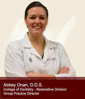 Abbey Onan, college of dentistry group practice director