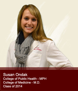 Susan Ondak-Public Health, College of Medicine class of 2014