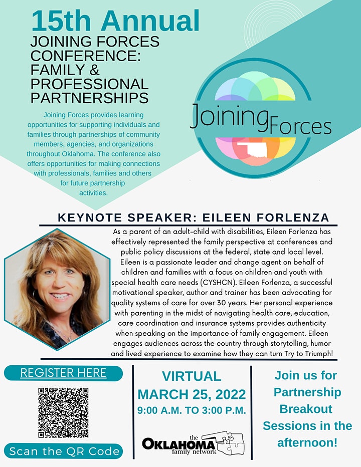 Flyer for the 15th Annual Joining Forces Conference