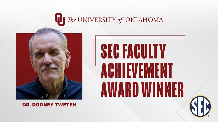 Rodney Tweten Named OU’s SEC Faculty Achievement Award Recipient