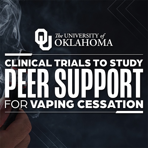 OU Study Tests Peer Mentoring to Help Young Adults Quit Vaping